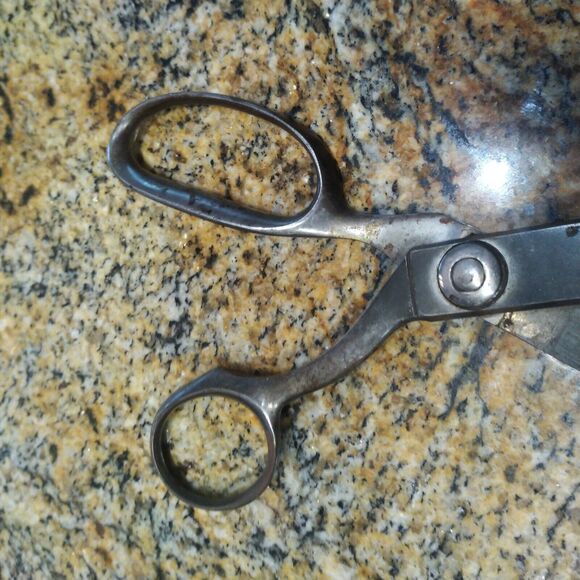 Vintage Wiss 9" Pinking Shears Scissors Sewing Craft Zig Zag Cut - Picture 6 of 7